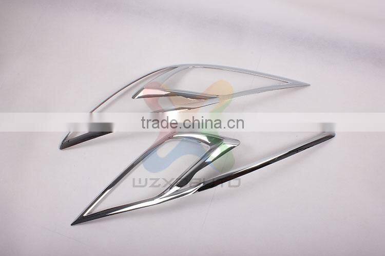 HEAD LIGHT COVER LAMP COVER CHROMED FOR MAZDA BT50 2012-CHROMED KITS NEW CHROME ACCESSORIES best selling car accessories