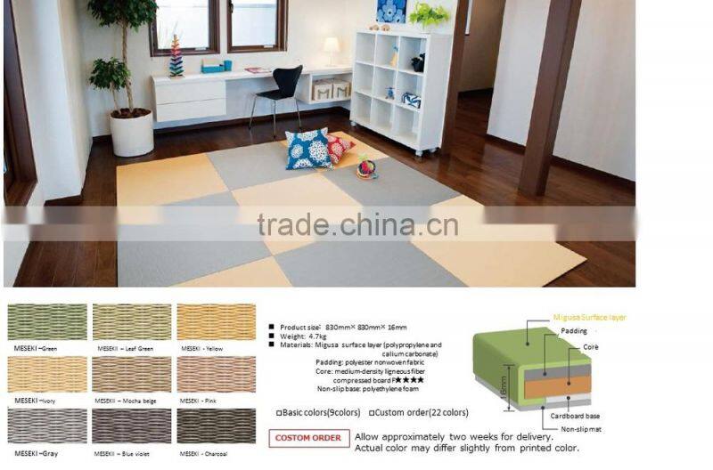 Stylish and Fading-resistant tatami mat for interior , custom order available