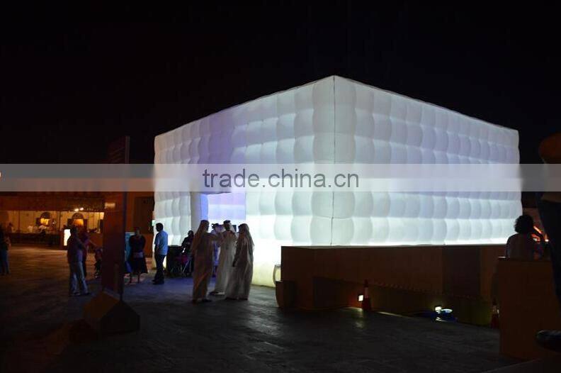 Christmas Cube Tent Inflatable Advertising Tent with Led Light