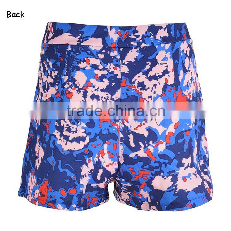 Wholesale 2016 Autumn Fashion Women Long Sleeve Deep V Neck Mature Sexy Suits With Floral Print Shorts 2 Pieces Womens Jumpsuit