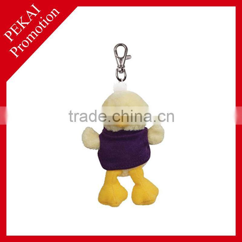 Cute custom plush animal keychain, keyring
