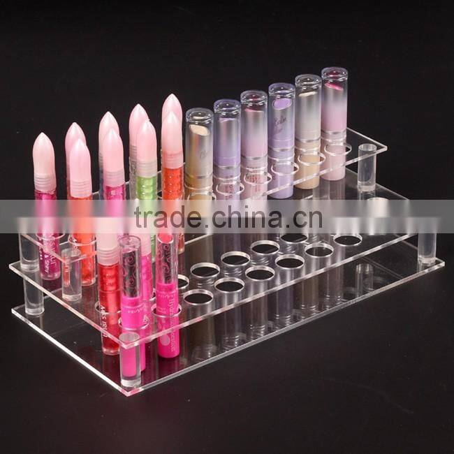 Small diameter 41 lipstick perfume acrylic lipstick display stand