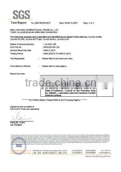 500ml 250ml 170ml glass oil jar with lid