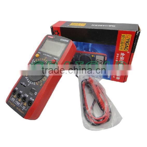 LCD Display Capacitance Meter AC DC Current Ammeter Ohmmeter UA9205N Digital Multimeter