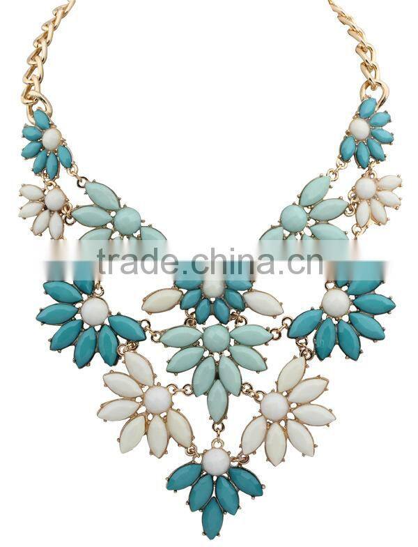 Leaf Flower Vintage Choker Collar Pendant Statement Necklace Women Necklaces & Pendants Fashion Necklaces for Women 2014