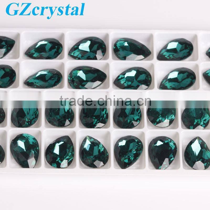 teardrop crystal glass beads for decoration