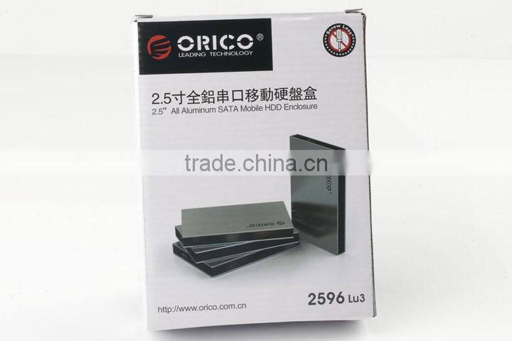 2.5" Portable HDD Enclosure with data write protected function and tool free(Aluminum Alloy)