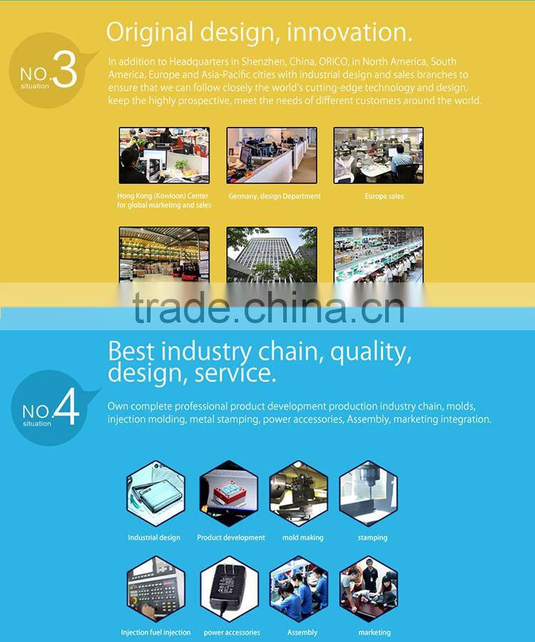 ORICO overload Over voltage Over current Short circuit protected 4 gang 4 USB extension socket usb eu with surge protector