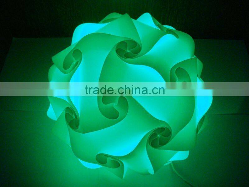 Modern Contemporary DIY Elements IQ Jigsaw Puzzle Lamp Shade Ceiling Pendant Lamp Ball Light Lighting