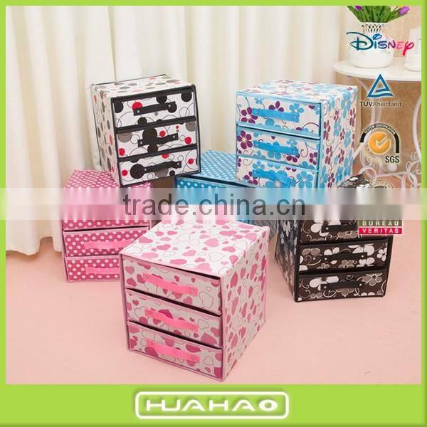 foldable non woven fabric box storage bin with drawer