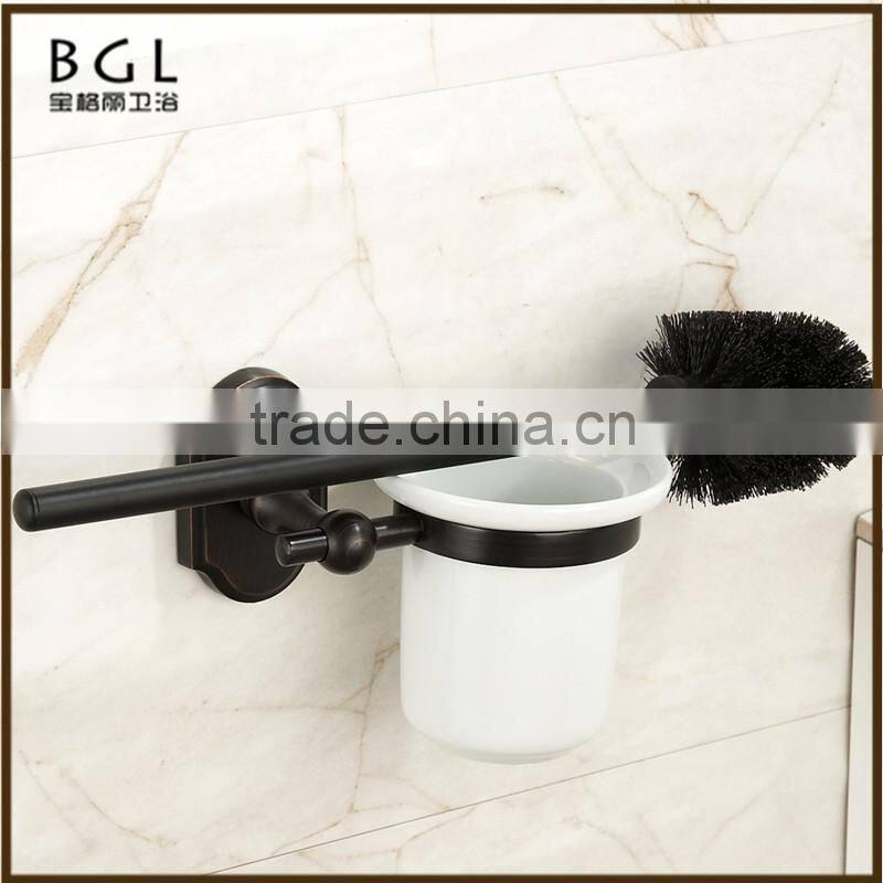 16250 wall-mounted toilet brush holder black bathroom accessories for American market