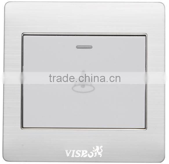 86*86mm 1 gang door bell push wall switch PC panel