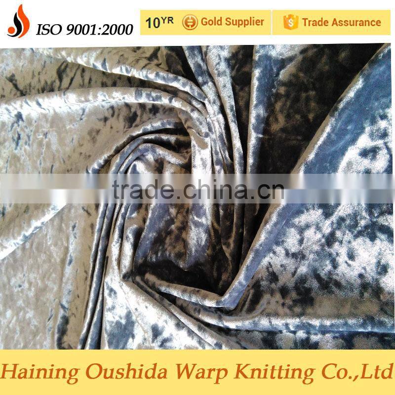 Hot sale polyester spandex Korean velvet,micro stretch velvet