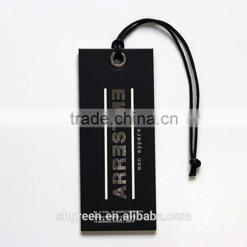 Printing branded paper hangtag with plastic lock tag