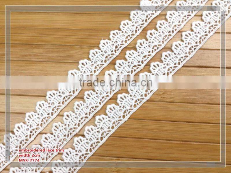 2017 width 1.5cm the polyester bridal dress lace trim