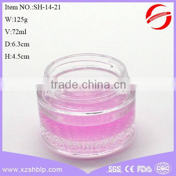 glass cream jar