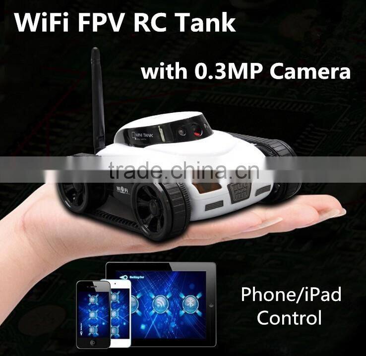 Mini i-Spy 4CH RC Tank WiFi FTV Car Android/IOS Controled WiFi Camera Remote Control Tank