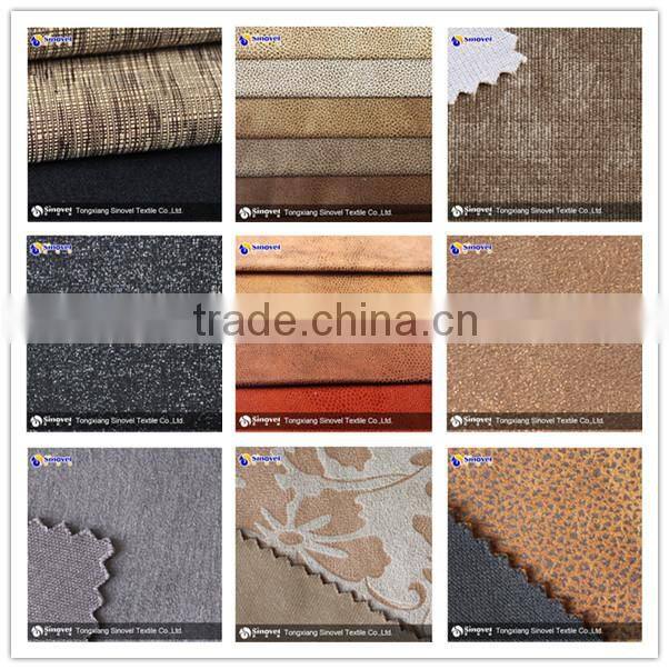 100% Polyester Foiled Suede for sofa/microfiber suede
