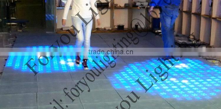 PC & Sub Control Disco DJ Wedding 192pcs SMD3528 RGB 3IN1 LED 4*4 Pixel Outdoor Waterproof Digital Interactive Dance Floor