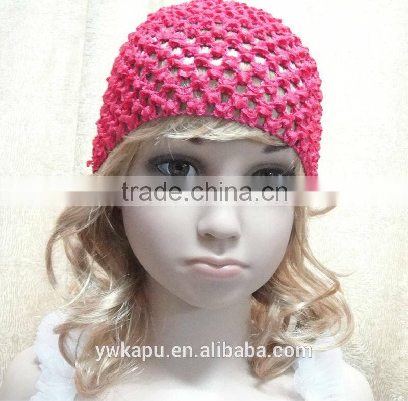 Multi colors kufi hat,crochet beret hats for girls