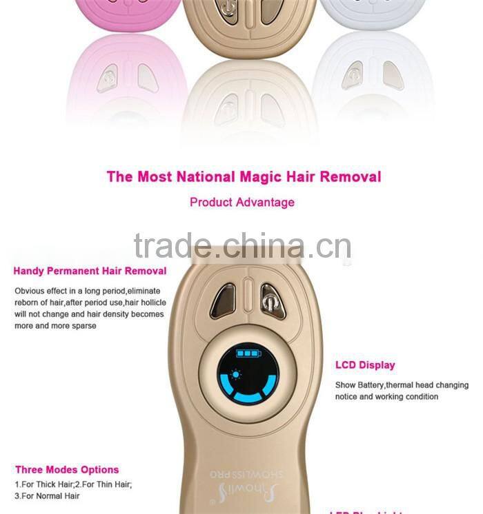 Comes with battery hair removal instrument for mobile beauty salon equipment