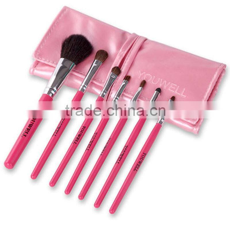 7pcs kids paint makeup brush animal hair face blender make up brush for Starter