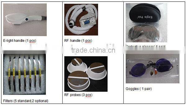 real 2000W 2 in 1 hair removal skin rejuvenation ipl hair removal elight ipl rf machine