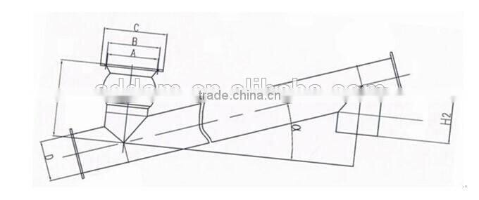 with Vibrating Hopper Inclined Screw Conveyor/Auger Feeding Machine screw conveyor