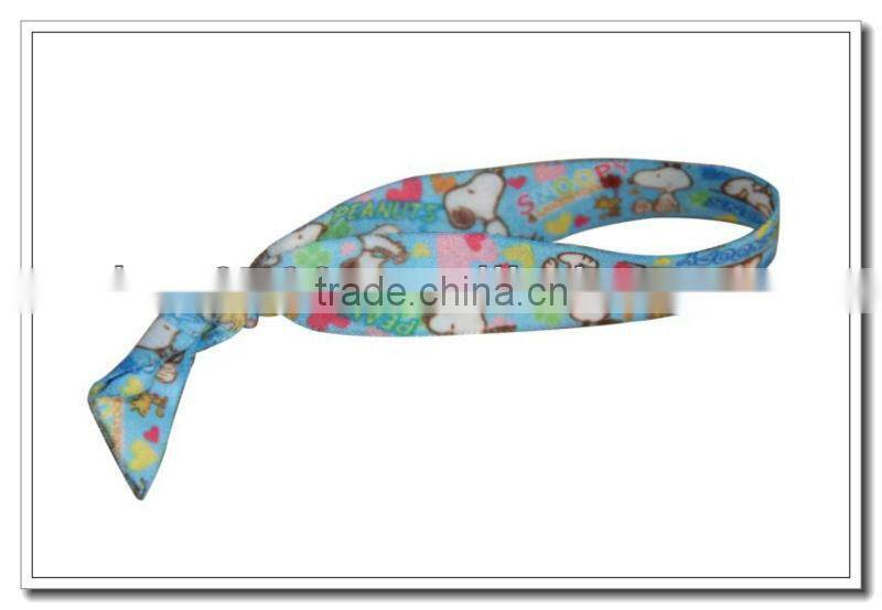 Leopard FOE knotted elastic hair ties 2015