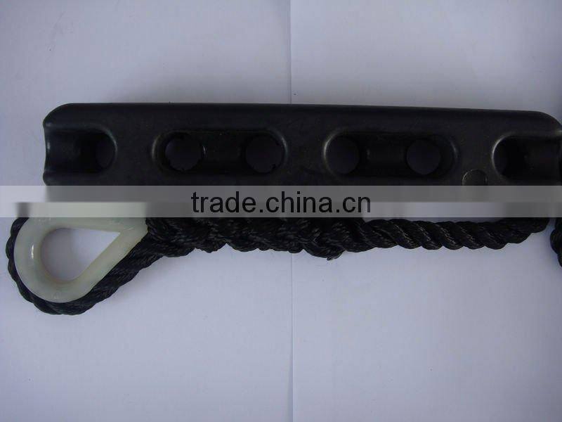 14mm 3-strand twist black pp rope