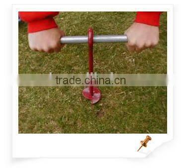 HDG Steel eye shaft earth screw