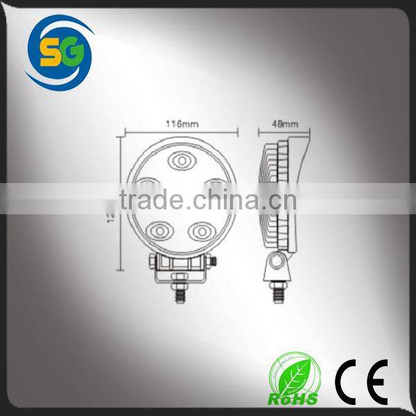 Big sale led car light, work led light for fog Driving offroad boat lamp 4 x 4 ATV SUV Round/Spot, 18w led work light