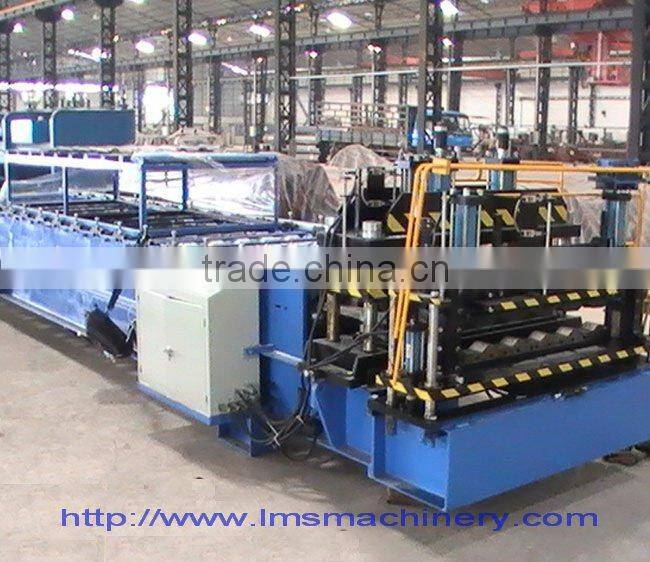 LMS Color steel roofing roll forming machine , Wall panel cold rolling mill