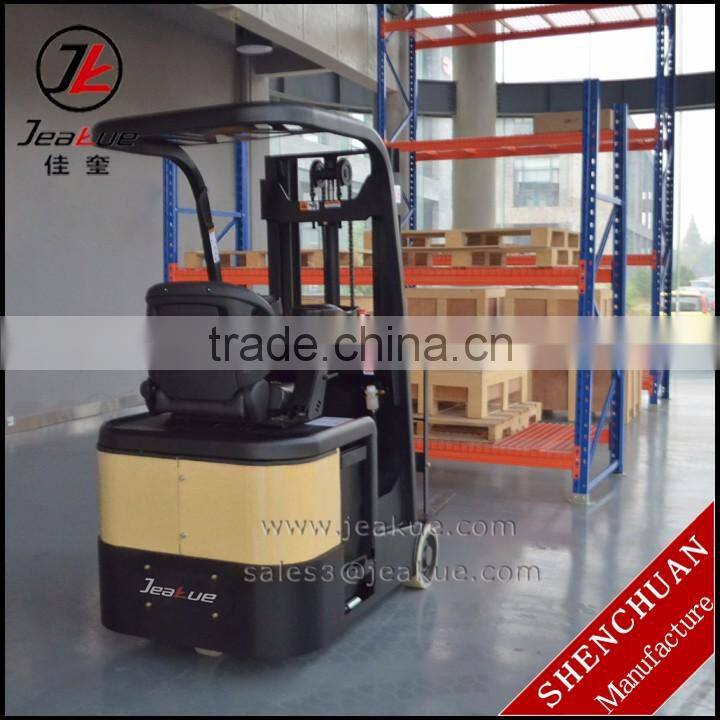 AC motor Narriow aisle width three wheels mini electric forklift