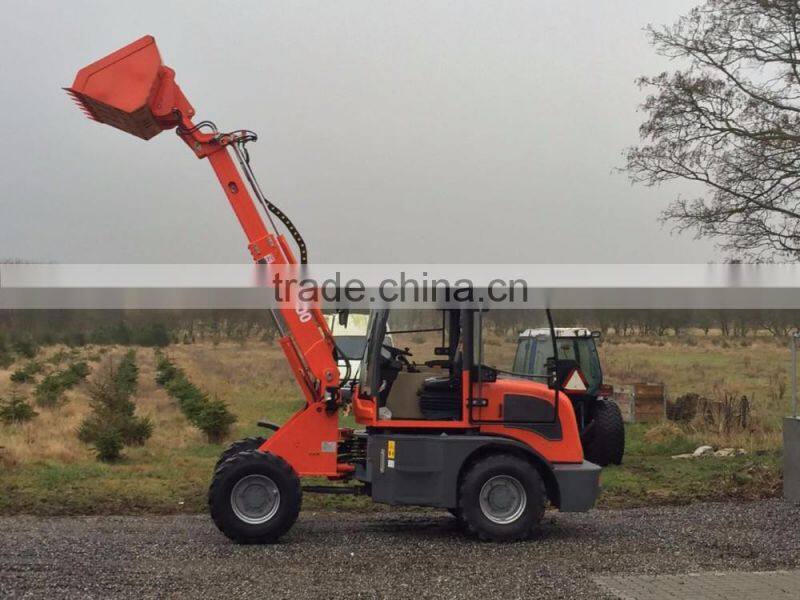 EVERUN new design telescopic arm mini wheel loader ER1500