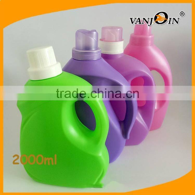2000ML Custom Color Plastic bottles with detergent and liquid