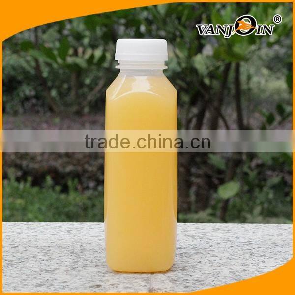 400ml Square Hot Filling Beverage Bottle Custom Logo