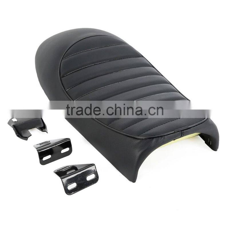 Black Hump Cafe Racer Motorcycle Seat Saddle For Suzuki GS Yamaha XJ Honda CB
