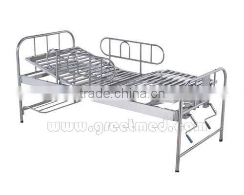 stainless steel adjustable hospital folding bed