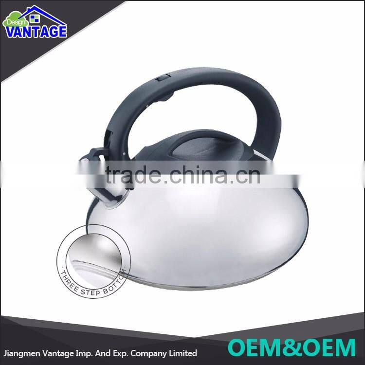 Wholesale high quality whistle kettle 1.5 / 2.0 / 2.5 / 3.0 / 3.5 / 4.0L stainless kettle