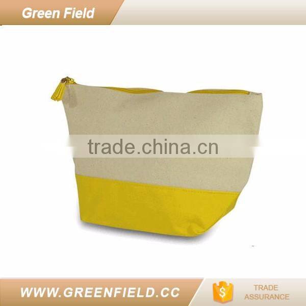 Green Field cotton coin purse zipper travel pouch 2017