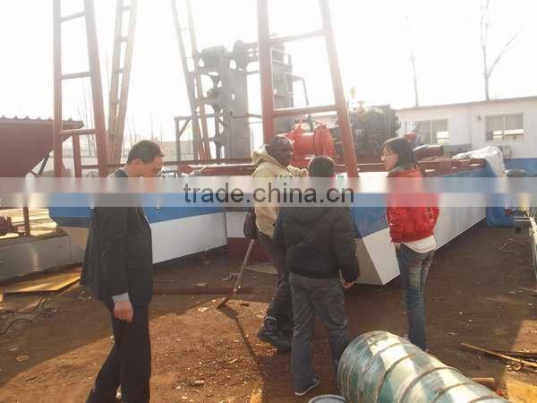 Sand dredger with jet suction head for sea