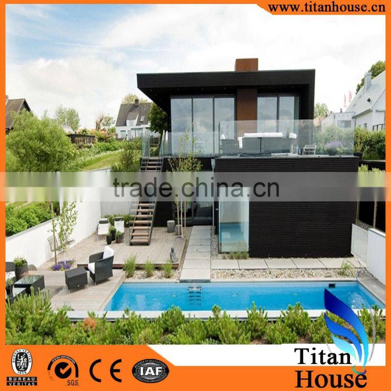 Two Storeys Modern Style Light Gauge Steel Frame Prefab Resort House