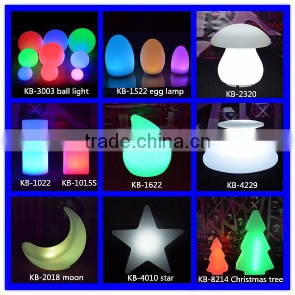 Remote control Multi-color LED table lamp Home Garden Restaurant use