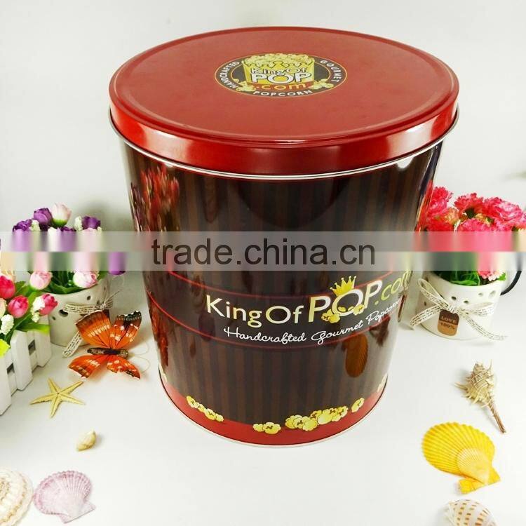 4 sizes of popcorn tin bucket popcorn containers