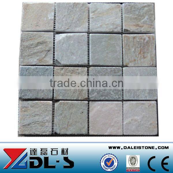 Rusty Slate Stone Natural Mosaic Tile Paving DL-RSM05