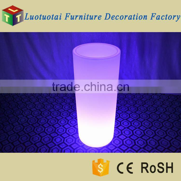 Dia38*H96cm RGB color changing waterproof IP65 LED light flower pot/LED ice bucket