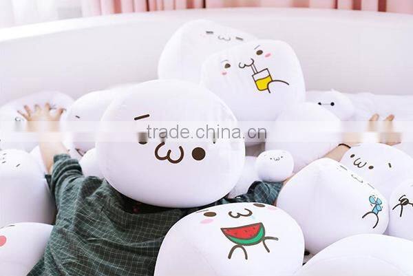 White Round Eps Foam Soft Emoji Doll