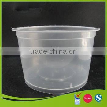 Disposable and cheap clear plastic soup bowl
