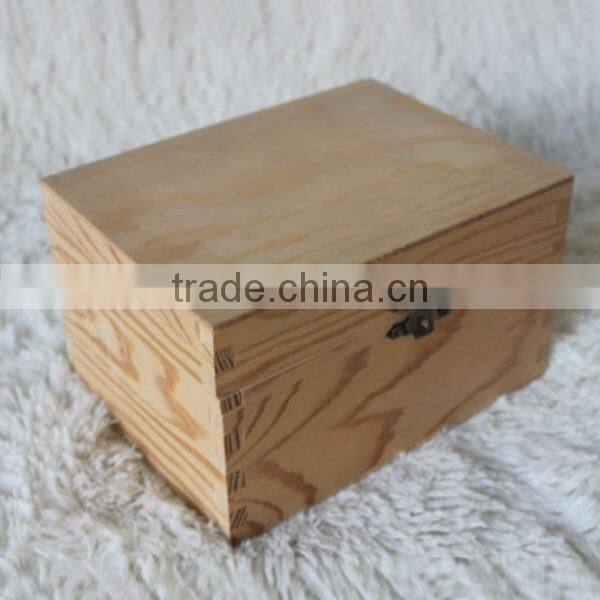Pine wooden jewellery box accept custom densing size logo